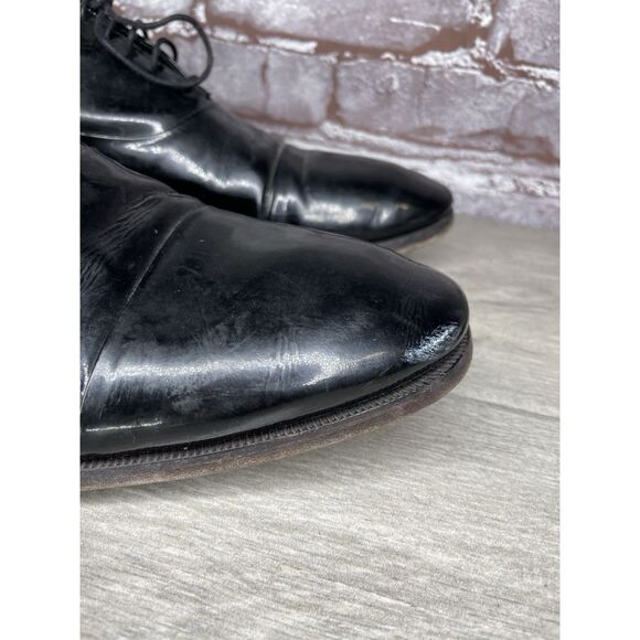 Rolando Sturlini Black Patent Leather Derby Tuxedo Dress Shoes Men’s 45EU/12M US main image 9